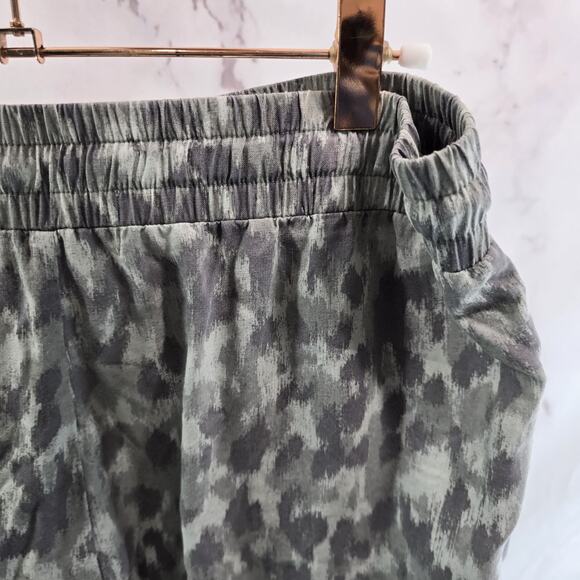 Anthropologie Pants Womens Medium Gray High Jogger Tencel Leopard Cloth Stone - Picture 10 of 11